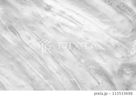 Transparent clear liquid serum gel cosmetic texture background Transparent clear liquid serum gel cosmetic texture background 113533698
