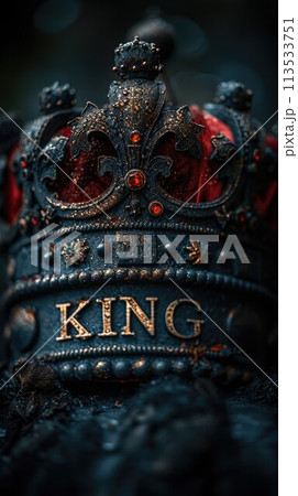 Royal elegance: captivating logo text king design, symbolizing majesty, authority, and regal sophistication, perfect for branding and marketing ventures Royal elegance: captivating logo text king design, symbolizing majesty, authority, and regal sophistication, perfect for branding and marketing ventures 113533751