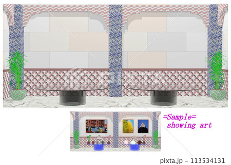 アートを展示する仮想ギャラリー空間 113534131