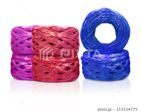 plastic rope isolated on white background 113534775