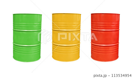 Steel tank old chemical oil tank orange, green, yellow, environmental, chemical disposal 113534954