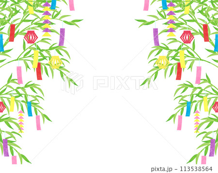 七夕飾りの背景素材2 113538564