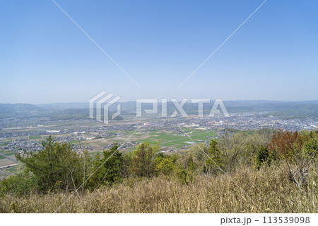 福山の山頂から見た景色（岡山県総社市） 113539098