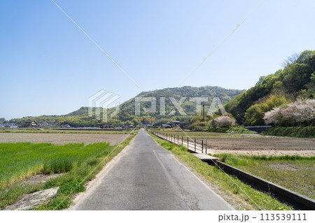 清音駅付近の風景（岡山県総社市） 113539111