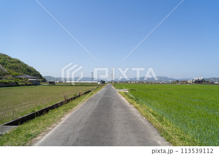 清音駅付近の風景（岡山県総社市） 113539112