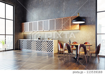 modern kitchen interior modern kitchen interior 113539169