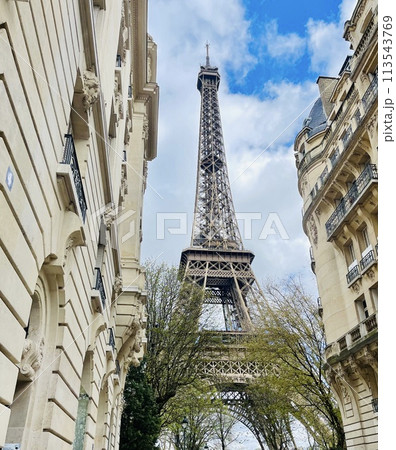 The Eiffel Tower in Paris , France The Eiffel Tower in Paris , France 113543769
