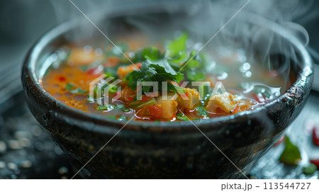 Tom yum kung. Thai food concept. Asian food concept. 113544727