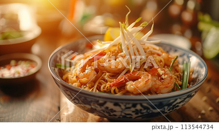 Pad thai. Thai food concept. 113544734