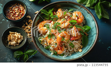 Pad thai. Thai food concept. Pad thai. Thai food concept. 113544735
