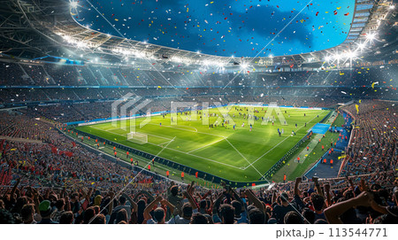 Football, there are cheerleaders filling the football field. Football, there are cheerleaders filling the football field. 113544771