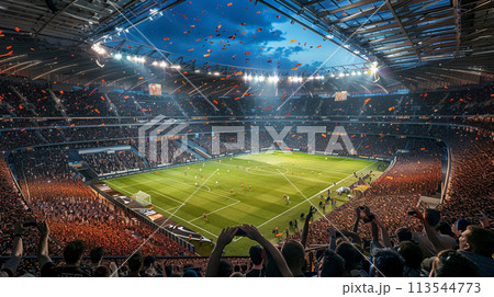 Football, there are cheerleaders filling the football field. Football, there are cheerleaders filling the football field. 113544773