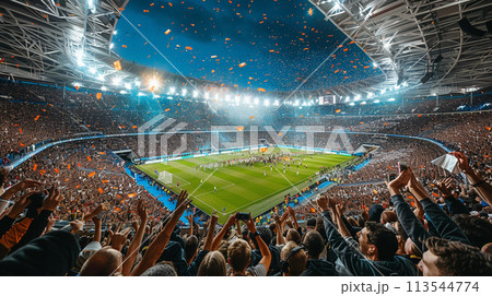 Football, there are cheerleaders filling the football field. Football, there are cheerleaders filling the football field. 113544774