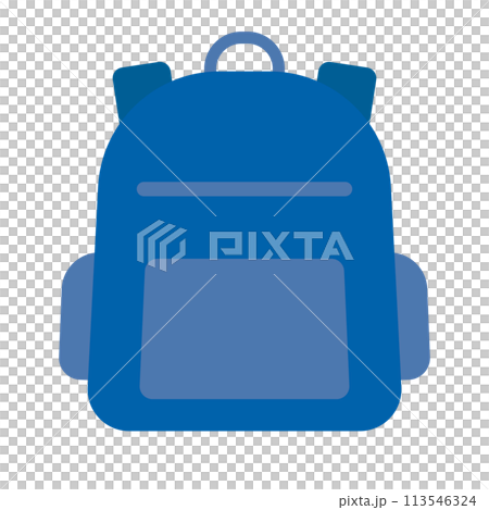 リュックサック青色 113546324