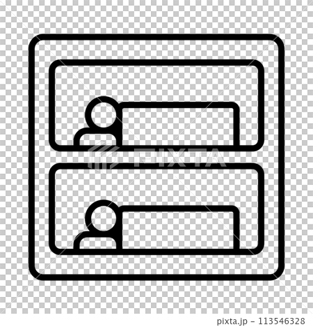 カプセルホテル 上下二部屋 113546328