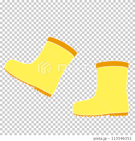 黄色い長靴のイラスト 黄色い長靴のイラスト 113546351