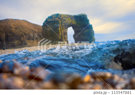 Arch of Steller. Massive stone arch 113547881
