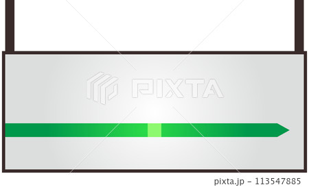 吊り下げ式の駅名標イラスト素材 駅名看板 吊り下げ式の駅名標イラスト素材 駅名看板 113547885