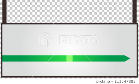Hanging station sign illustration material Station sign 113547885