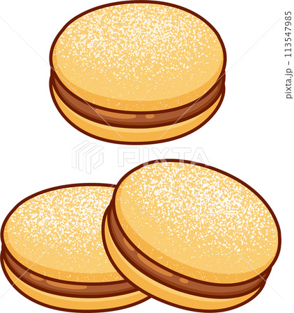 Chilean Alfajor cookies 113547985