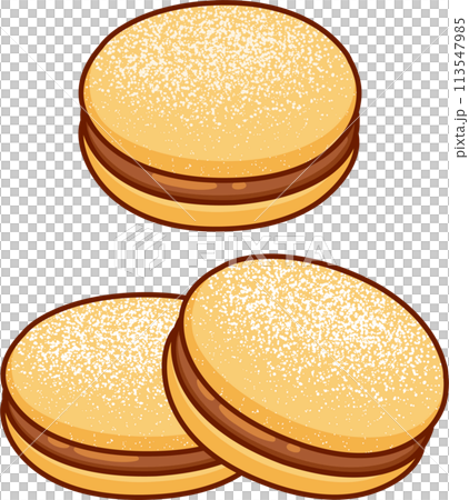 Chilean Alfajor cookies 113547985
