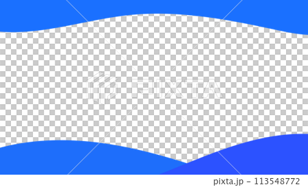 Blue Curved Header Footer 16:9 113548772