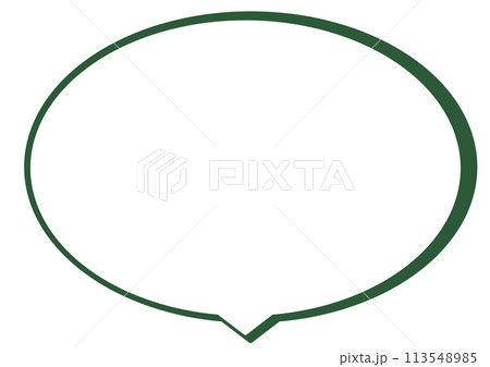 シンプルな吹き出し 113548985