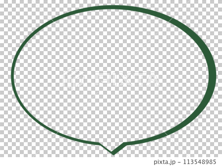 シンプルな吹き出し 113548985