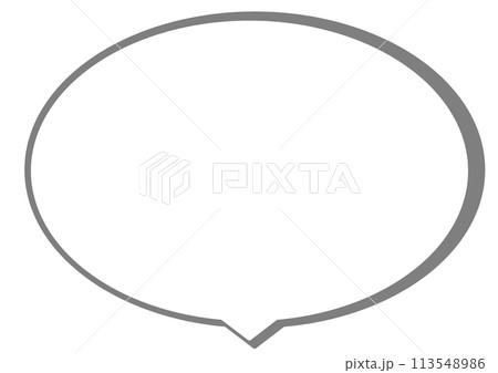 シンプルな吹き出し 113548986