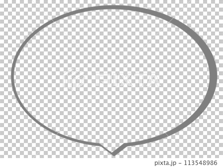 シンプルな吹き出し 113548986