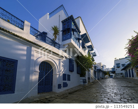 チュニジアンブルーの街並み シディブサイド / Sidi Bou Said, Tunisia 113549251