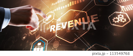 Increase revenue concept. Planning growth and increase of positive indicators in his business Increase revenue concept. Planning growth and increase of positive indicators in his business 113549768