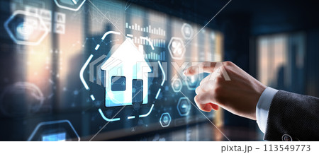 Property management business concept. Investment consulting marketing plan 113549773