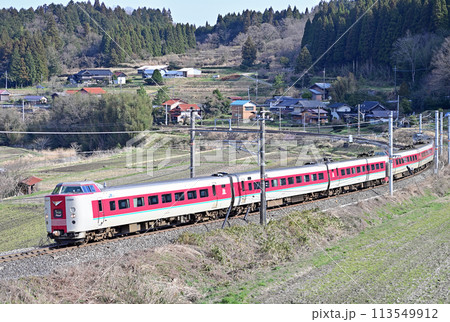 伯備線　生山－上石見　JR西日本　381系　クハ381-136（米子）　やくも 113549912