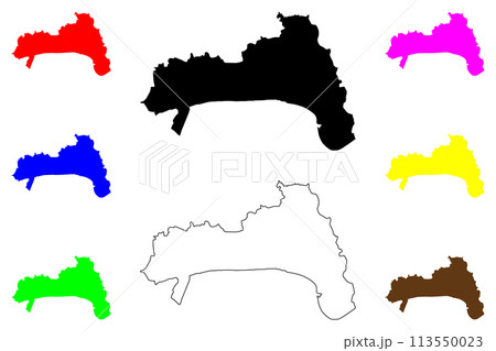Haining city (People's Republic of China, PRC) map vector illustration, scribble sketch Haining County-level city map Haining city (People's Republic of China, PRC) map vector illustration, scribble sketch Haining County-level city map 113550023
