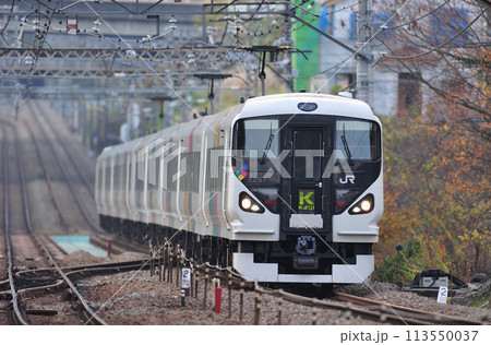 中央本線　四方津ー上野原　JR東日本　E257系　M-101編成（松本）　あずさ　かいじ 113550037