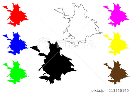 Ipatinga city (Federative Republic of Brazil, Minas Gerais state) map vector illustration, scribble sketch Ipatinga map Ipatinga city (Federative Republic of Brazil, Minas Gerais state) map vector illustration, scribble sketch Ipatinga map 113550140