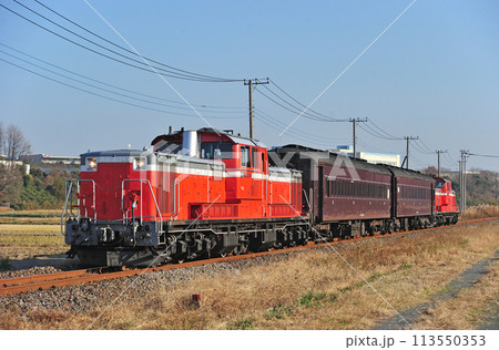 八高線 用土ー児玉 JR東日本 DD51-895+旧客+DD51-842(高崎) 八高訓練 八高線 用土ー児玉 JR東日本 DD51-895+旧客+DD51-842(高崎) 八高訓練 113550353