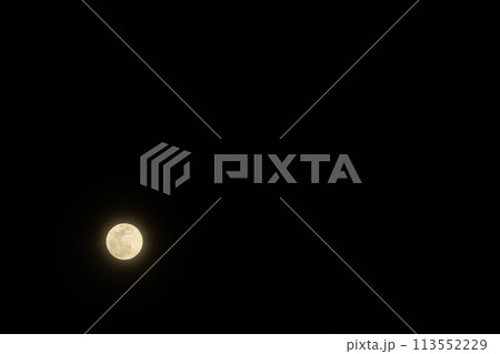 月齢14.2二月の満月、朧月 113552229