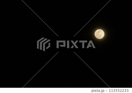 月齢14.2二月の満月、朧月 113552233