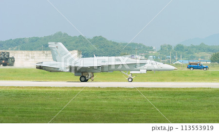 タキシングするアメリカ海軍F/A-18Cホーネット 113553919