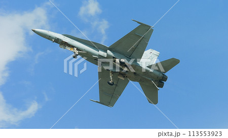 アメリカ海軍F/A-18Cホーネットのゴーアラウンド アメリカ海軍F/A-18Cホーネットのゴーアラウンド 113553923