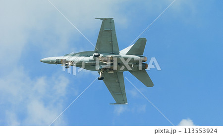 アメリカ海軍F/A-18Cホーネットのゴーアラウンド 113553924