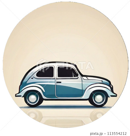 レトロな車のイラスト 113554212