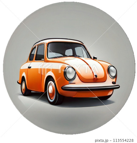 レトロな車のイラスト 113554228