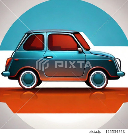 レトロな車のイラスト 113554238