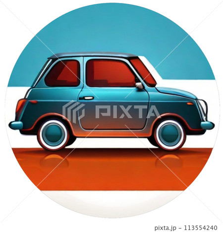 レトロな車のイラスト 113554240
