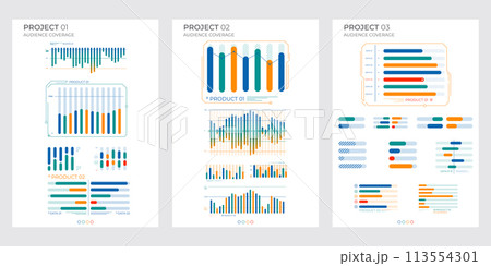Business elements charts in color. Finance Charts. Business elements charts in color. Finance Charts. 113554301