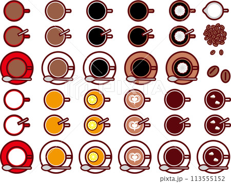 ホットドリンク上セット 113555152