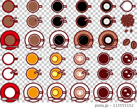 ホットドリンク上セット 113555152
